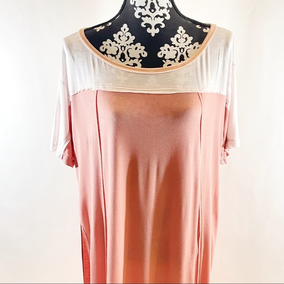 NWOT We The Free Blush Pale Pink T-Shirt Dress - Picture 7 of 10
